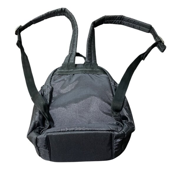 Lug Mini Orbit Quilted Nylon Backpack Black Iridescent Adjustable Straps - Picture 4 of 6